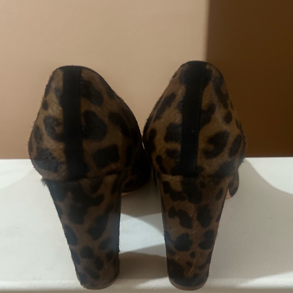 J. Crew Leopard Etta Heels - J Crew Collection - Chocolate brown/black 10 - Picture 9 of 10